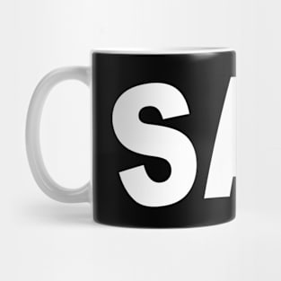 SAO Bold White Mug